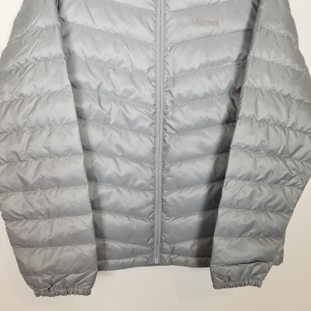 Marmot Women Jena Down Jacket 700 Fill Power Sz XL Gray Puffer Zip Up Warm - Picture 3 of 16